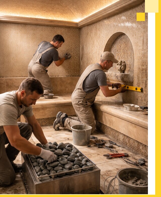 Проектирование и строительство хамама и сауны в Владикавказе