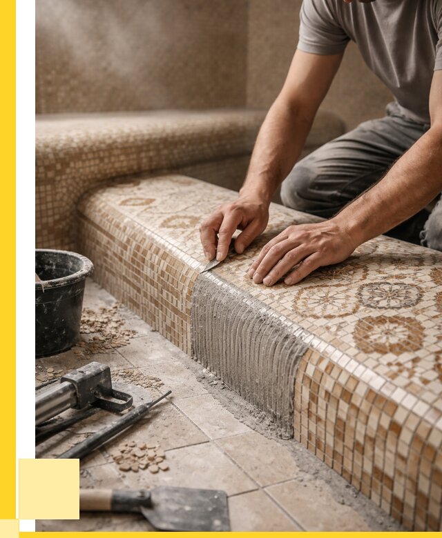 Плитка для хамама под ключ в Владикавказе от 3608 р. | ЭриданВкз