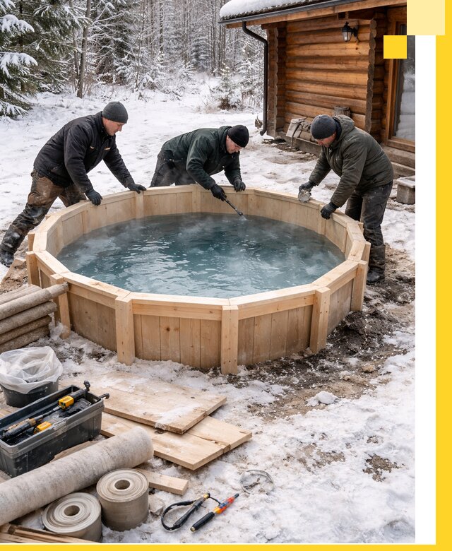 Изготовление и установка ледяных купелей под ключ в Владикавказе